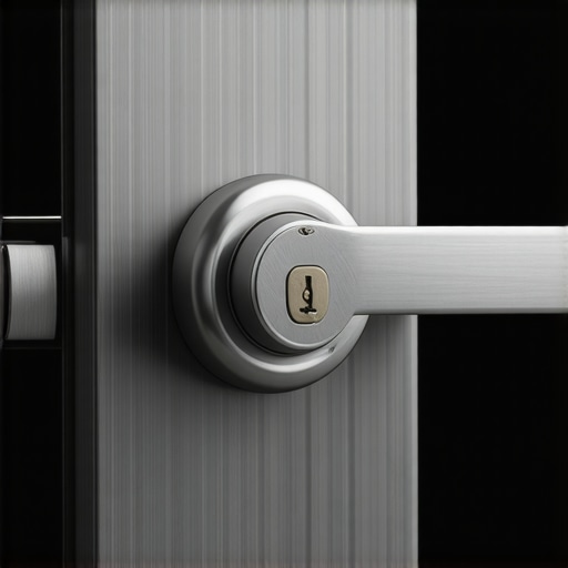 Close-up image of a high-security deadbolt lock with anti-drill features
