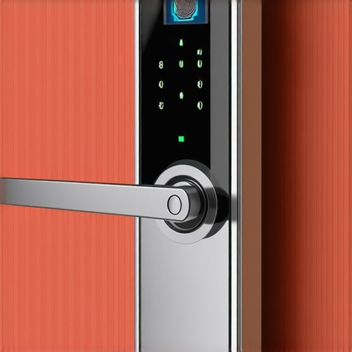 Biometric Deadbolt Security System 2024 High-tech biometric deadbolt lock with fingerprint scanner and facial recognition features