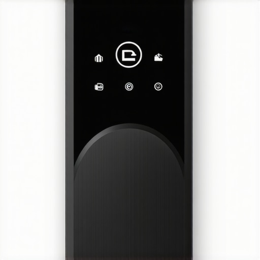 Modern smart deadbolt with remote control for business security