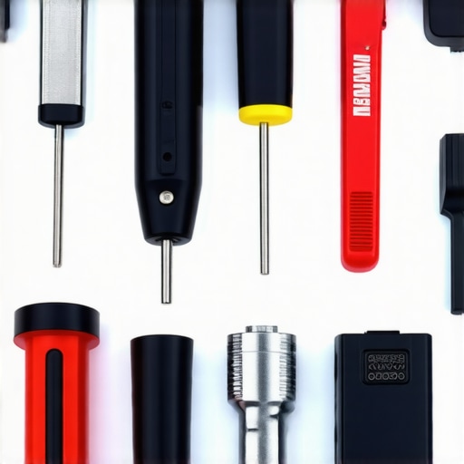 A set of locksmith tools used for lock maintenance and installation